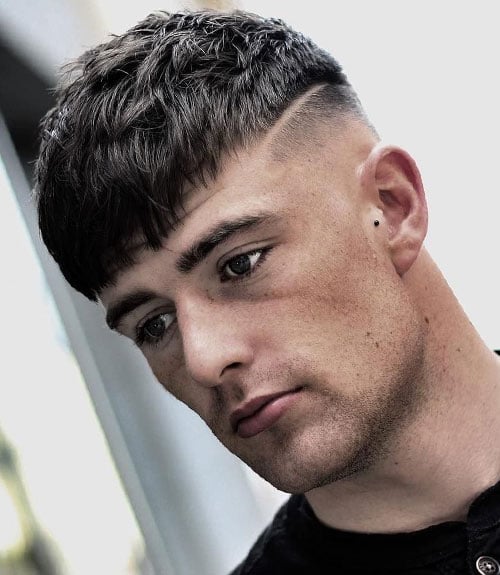 Short Layered with Fringe and Disconnected Fade