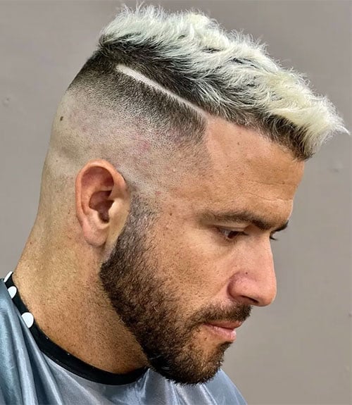 Short and Messy with High Skin Fade