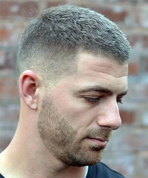 Simple Crew Cut with Taper Fade