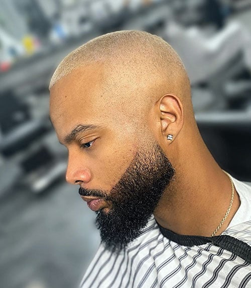 Short Blonde Buzzed Cut and High Fade