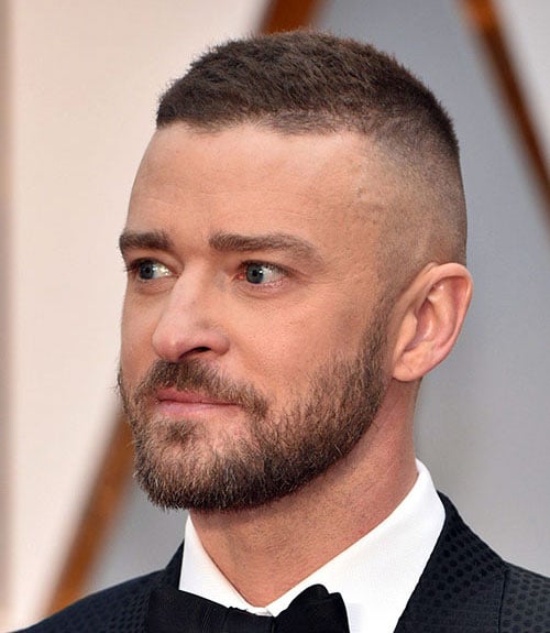 Short Hair with Beard and High Skin Fade