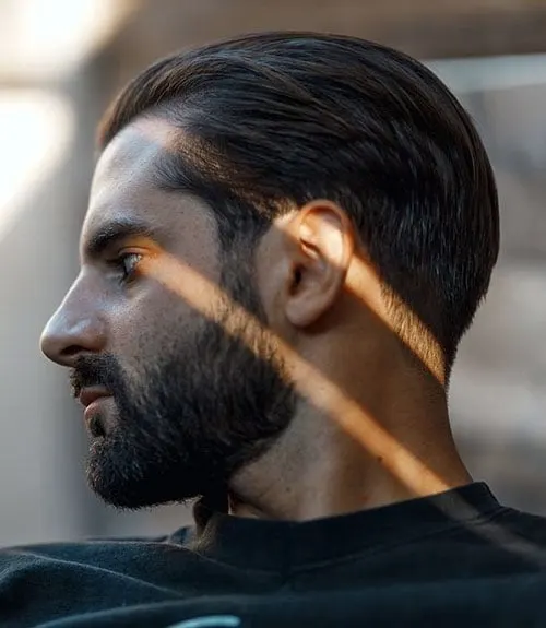 Short Brush Back with Beard
