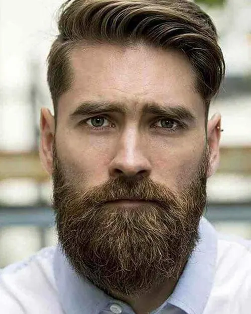 Classy Short Cut with Long Beard