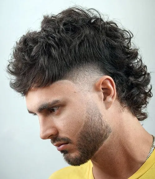 Modern Mullet Fade with Groomed Beard