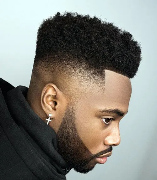 High Top Fade with Beard