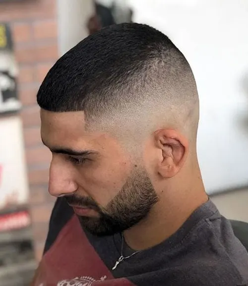 High and Tight Fade with Beard