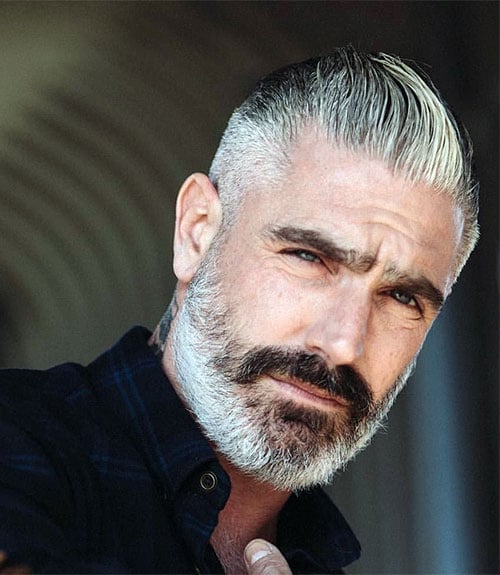 Timeless Slick Back with Beard