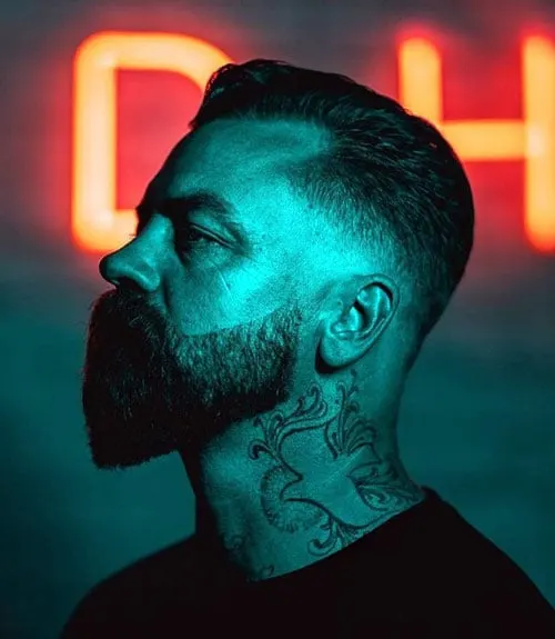 Short Hair with Long Beard and Fade