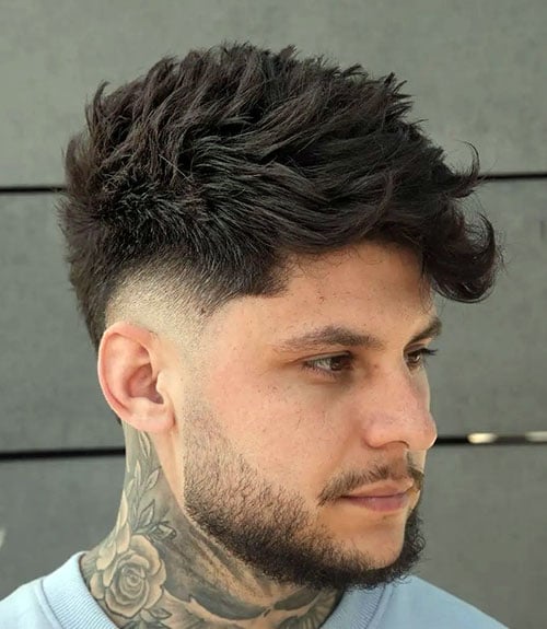 Short Textured Spikes with Beard