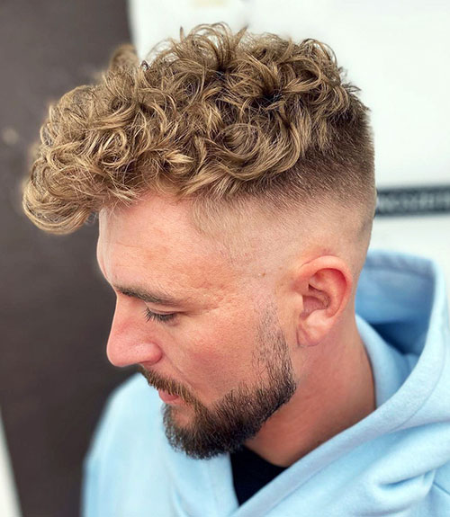 Short Curls with Cropped Sides
