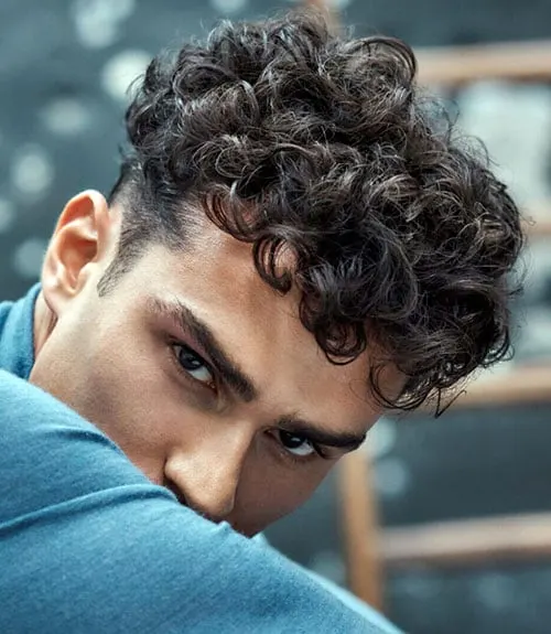 Casual Curls with Short Sides