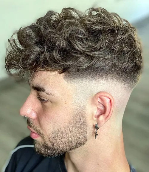 Faux Hawk Inspired Curls with High Fade