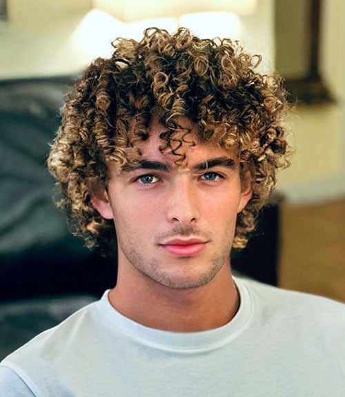 Long Kinky Men's Curls