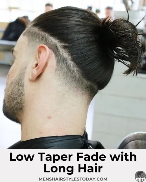 Low Taper Fade with Long Hair