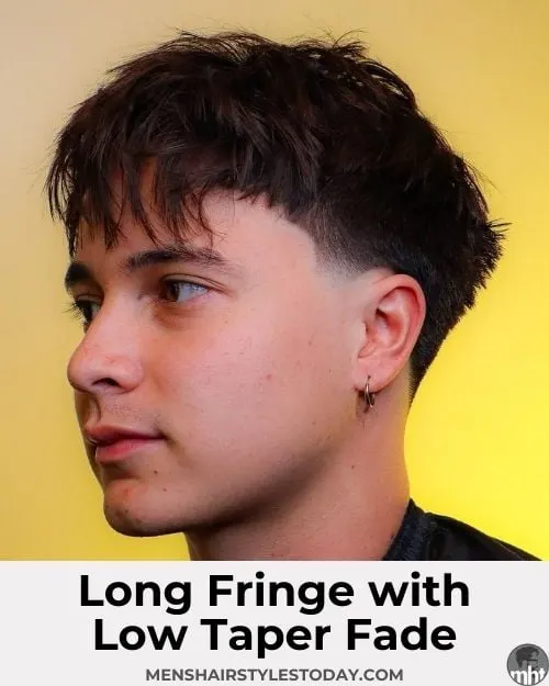 Long Fringe with Low Taper Fade