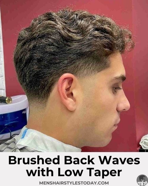 Brushed Back Waves with Low Taper