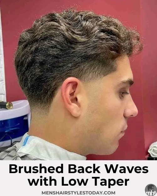 Brushed Back Waves with Low Taper