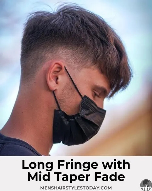 Long Fringe with Mid Taper Fade