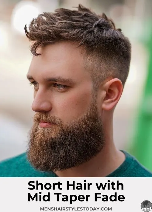Short Hair with Mid Taper Fade