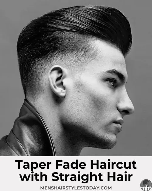 Taper Fade with Straight Hair