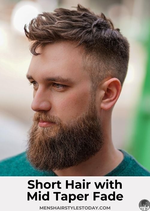 Short Hair with Mid Taper Fade
