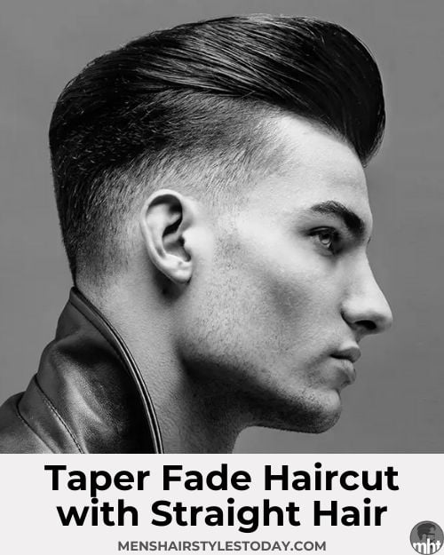 Taper Fade with Straight Hair